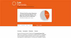 Desktop Screenshot of luzparrondo.com